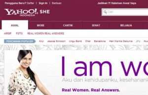  JEJARING SOSIAL: Yahoo!She ikut dorong perempuan bicara terbuka