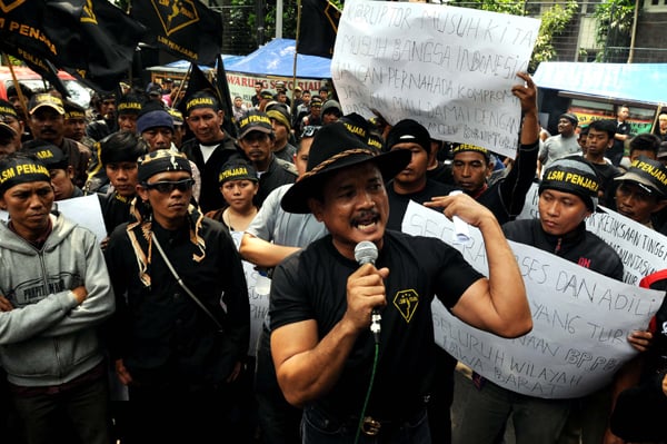  FOTO: LSM Penjara tuntut Kejati Jabar adil usut korupsi