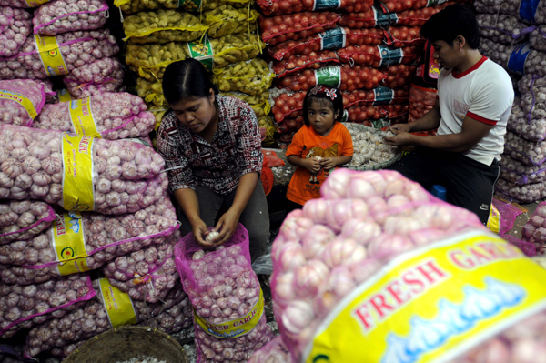  FOTO: Bawang putih asal China rajai pasar Bandung