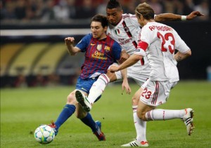  LIGA CHAMPIONS: Lionel Messi pimpin Barca gasak AC Milan 3-1 untuk maju ke semifinal