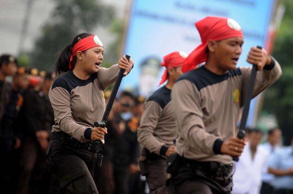  FOTO: Apel siaga petugas pemasyarakatan di Bandung