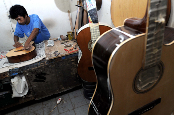  FOTO:  Gitar Secco, produk lokal kualitas internasional