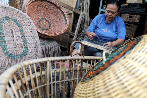  FOTO: Bahan baku rotan seret dorong kenaikan harga produk jadi