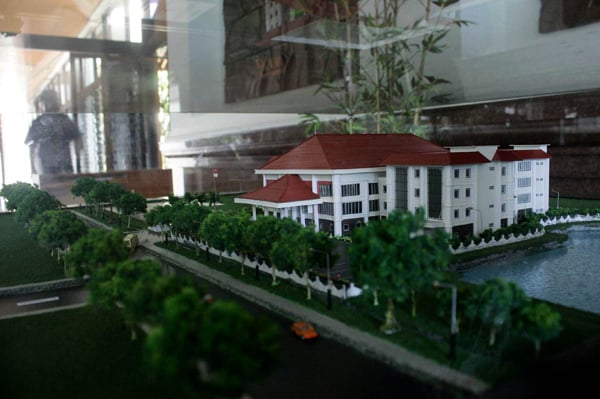  FOTO: Maket gedung baru DPRD Jabar jadi pajangan