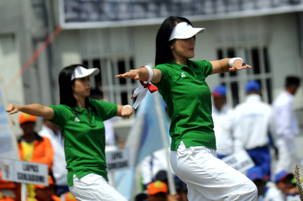  FOTO: Perempuan cantik meriahkan pekan olah raga dan seni napi se-Jawa Barat