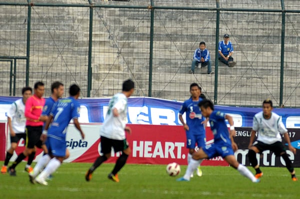  FOTO: Laga Persib melawan Persiwa sepi penonton