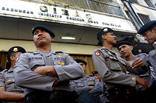  FOTO: Eksekusi markas Gibas berjalan lancar