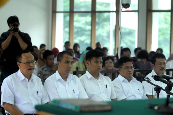  FOTO: Hakim tolak eksepsi lima terdakwa korupsi bansos Bandung