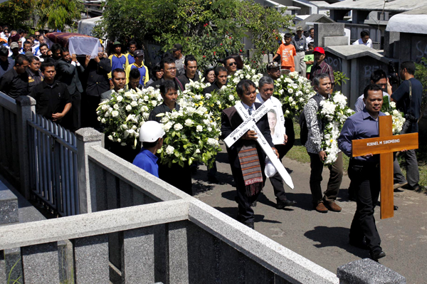  FOTO: Pemakaman korban Sukhoi, Kornel M Sihombing