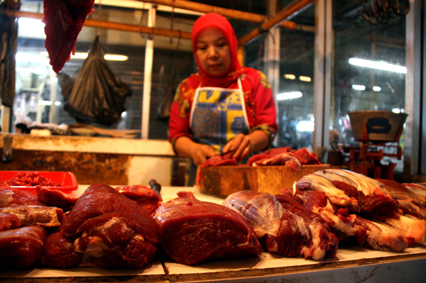  FOTO: Distribusi Daging Impor Diperketat