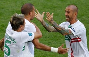  EURO 2012: Portugal Jaga Peluang, Kalahkan Denmark 3-2