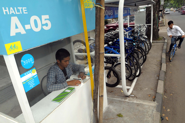  FOTO: Bike Sharing di Kota Bandung Pertama di Asia Tenggara