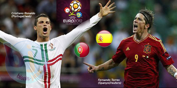  EURO 2012: Statistik Duel Spanyol Lawan Portugal