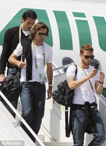  EURO 2012: Gli Azzurri Disambut Di Bandara Roma