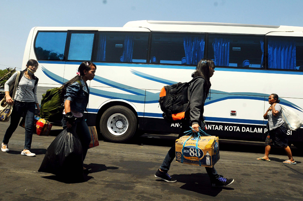  FOTO: Puncak Mudik di Terminal Cicaheum Diprediksi Pada H-3