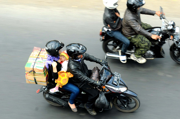  FOTO: Ngantuk Penyebab Utama Kecelakaan Pemudik Motor