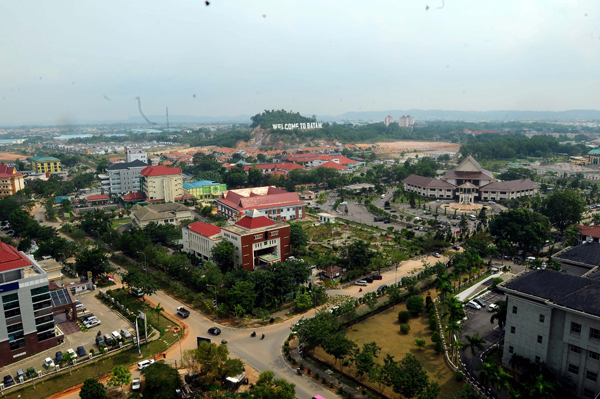  FOTO: Panorama Kota Batam dan Singapura dari Menara Telkomsel