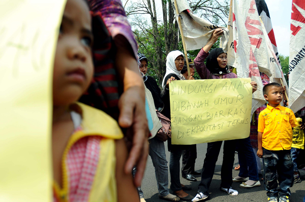  FOTO: Keluarga Korban Tuntut Usut Tuntas Pelaku Trafficking