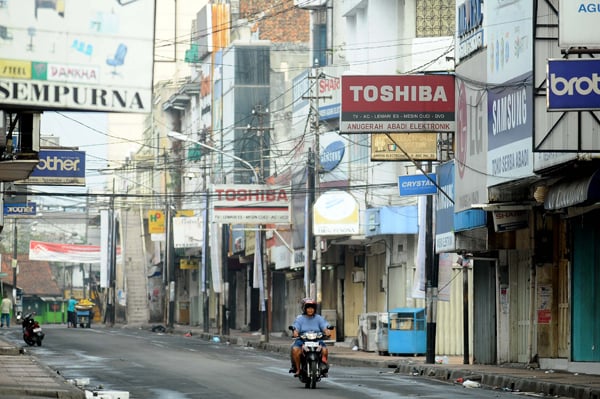  FOTO: Pusat Perbelanjaan Elektronik Jalan ABC Sepi Saat Iduladha