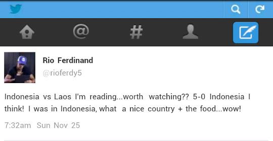  PIALA AFF 2012: Prediksi Rio Ferdinand, Indonesia vs Laos 5-0