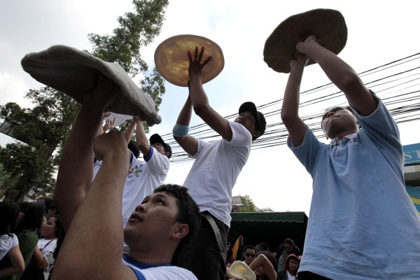  FOTO: Atraksi Putar Pizza di CFD Dago