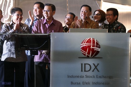  FOTO: Wapres Buka Perdagangan Bursa Saham 2013