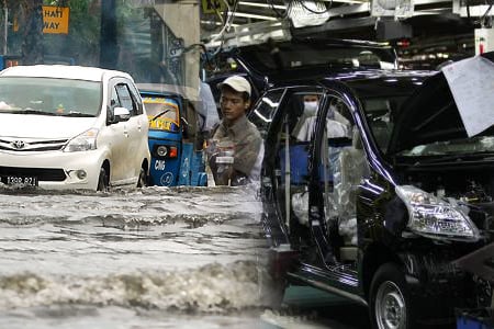  BANJIR JAKARTA: Pabrik Astra Daihatsu Sunter Setop Produksi