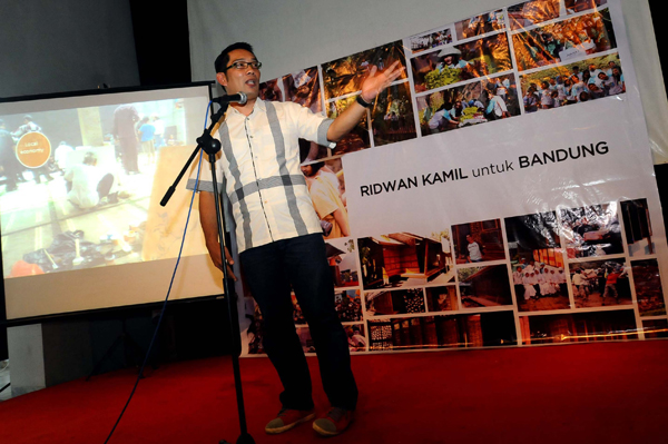  FOTO: Ridwan Kamil Deklarasikan Pencalonan Wali Kota Bandung