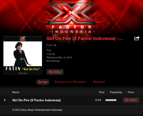  X FACTOR INDONESIA: Fatin Kalahkan Alicia Keys di iTunes