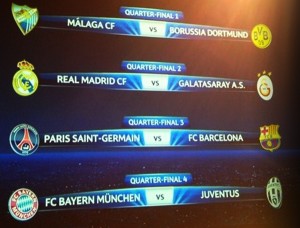  LIGA CHAMPIONS: Hasil Undian Perempat Final, Tim Unggulan Aman?