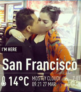  FOTO MESRA: Anang & Ashanty Ciuman di San Francisco