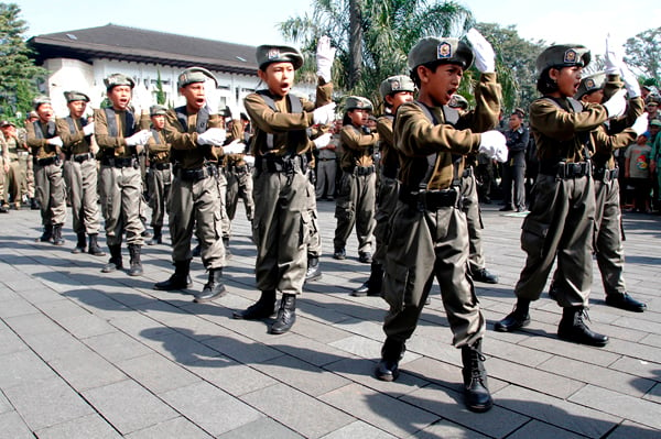  FOTO: Aksi Satpol PP Cilik Meriahkan HUT Satpol PP ke-63