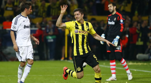  BORUSSIA DORTMUND VS REAL MADRID: Quattrick Lewandowski Hampir Antarkan Dortmund ke Final