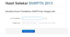  SMPTN 2013: Untuk Unpad Klik http://www.snmptn.ac.id/hasil-seleksi