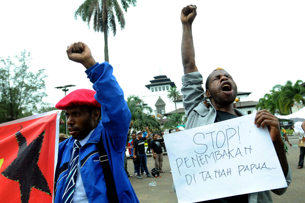  FOTO: Demo Mahasiswa Papua untuk “Negara Papua Barat”