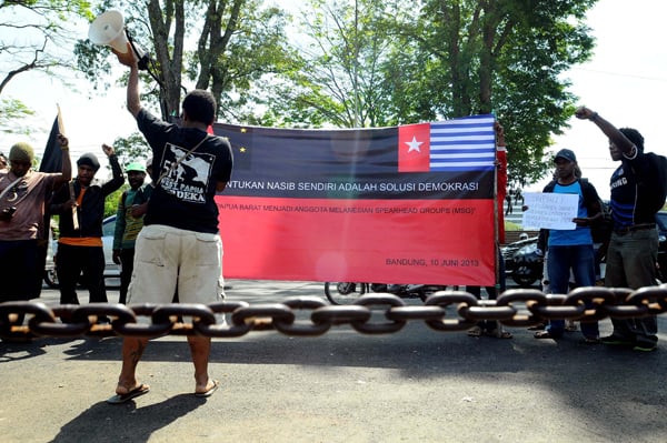  FOTO: Mahasiswa desak Papua Barat masuk MSG