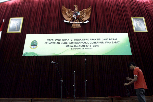  FOTO: Gedung Merdeka Siap Gelar Pelantikan Gubernur dan Wagub Jabar