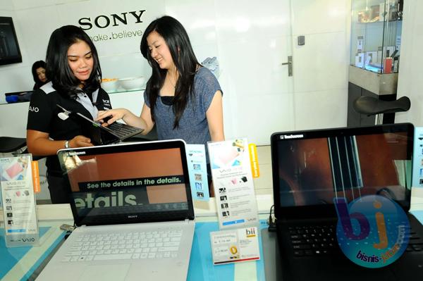  FOTO: Sony Fokus Garap Pasar Notebook Layar Sentuh