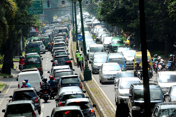  FOTO: Libur Lebaran, Lalu Lintas Bandung Macet di Beberapa Titik