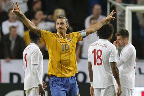  Ibrahimovic Hattrick, Swedia 4 - Norwegia 2