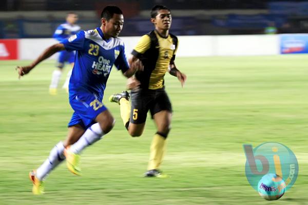  FOTO: M Ridwan Sumbang 1 Gol, Persib Ditahan Imbang Malaysia 2-2