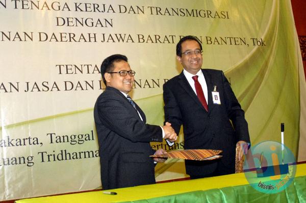  FOTO: Bank BJB Jalin Kerja Sama Layanan Perbankan dengan Kemenakertrans