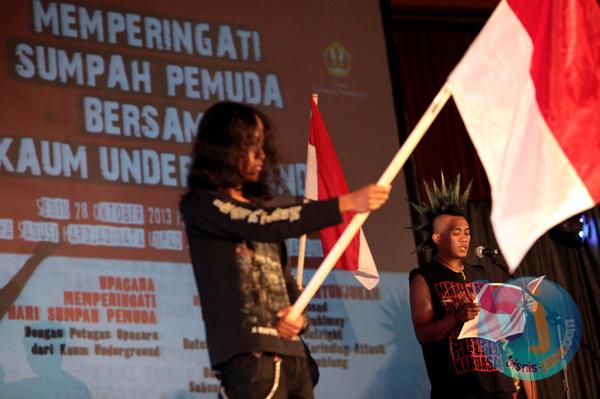  FOTO: Upacara Sumpah Pemuda Ala Komunitas Underground Bandung