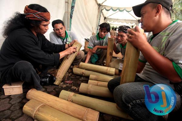  FOTO: Pameran Kriya dan Alat Musik Bambu di Galeri Rumah Teh