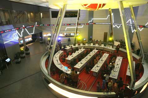  Indeks BEI Jeda Siang (6/1/2014): IHSG Terus Turun 0,91%