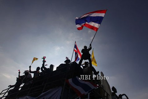  Demonstran Ancam Duduki Bursa Saham Thailand