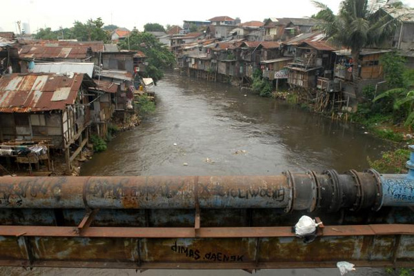 Pemukiman kumuh di kawasan Manggarai, Jakarta./Bisnis-Nurul Hidayat