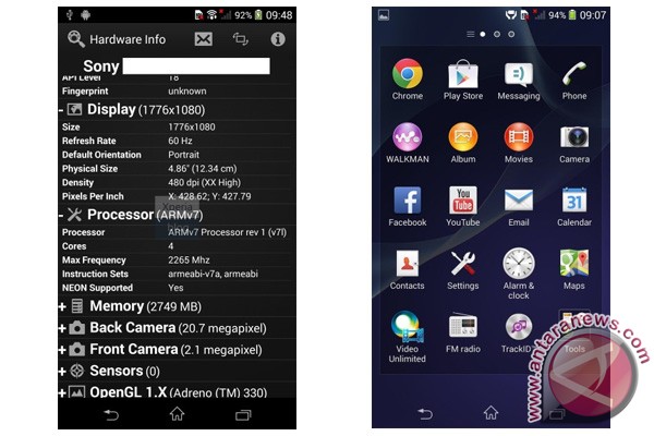  Penampakan Smartphone Sony D6503 Beredar di Internet