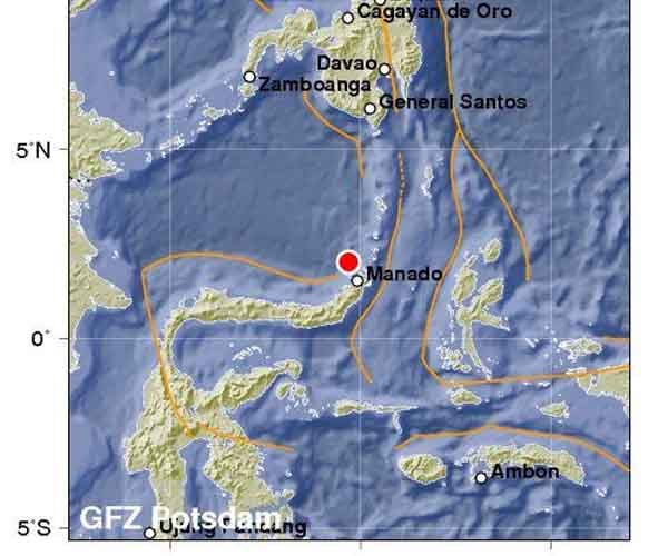  Giliran Manado Digoyang Gempa 4,5 SR