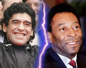  Maradona Kembali Berseteru dengan Pele